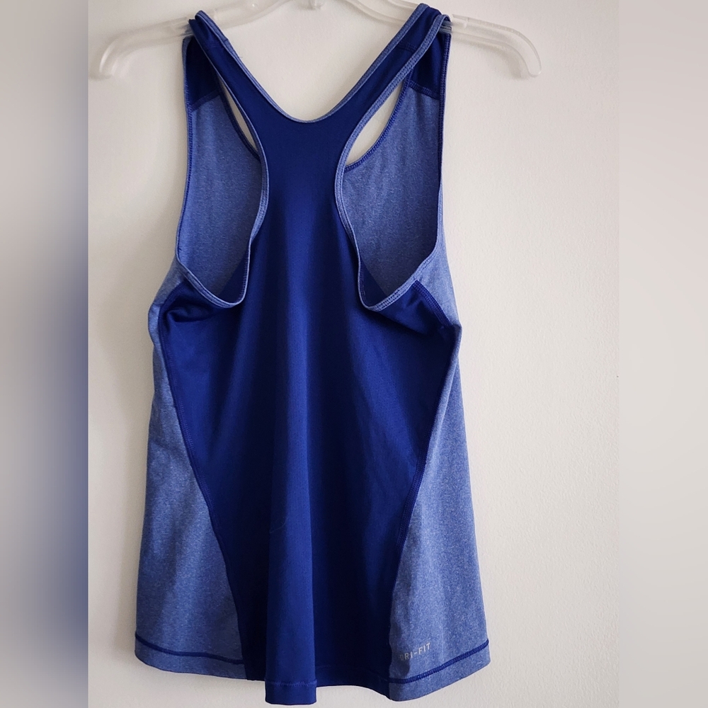 NIKE | Pro Tank Top Racerback Athletic Workout Gym Shirt | Purple/Blue | Medium - Picture 8 of 12